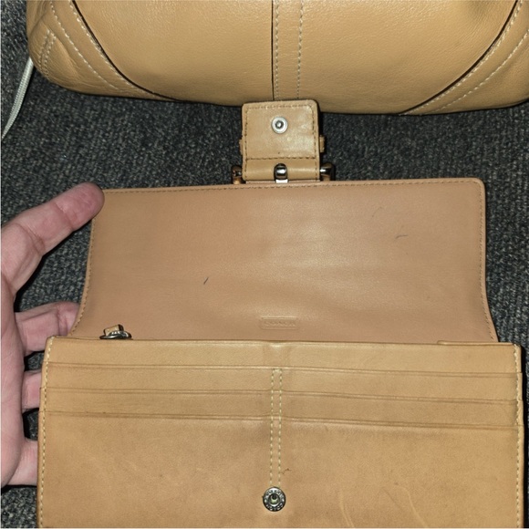 Coach Tan Leather Soho Bag and Wallet set main image 4